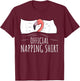 Sleeping Flamingo Lover Official Napping T-Shirt - T-Shirt | Maroon