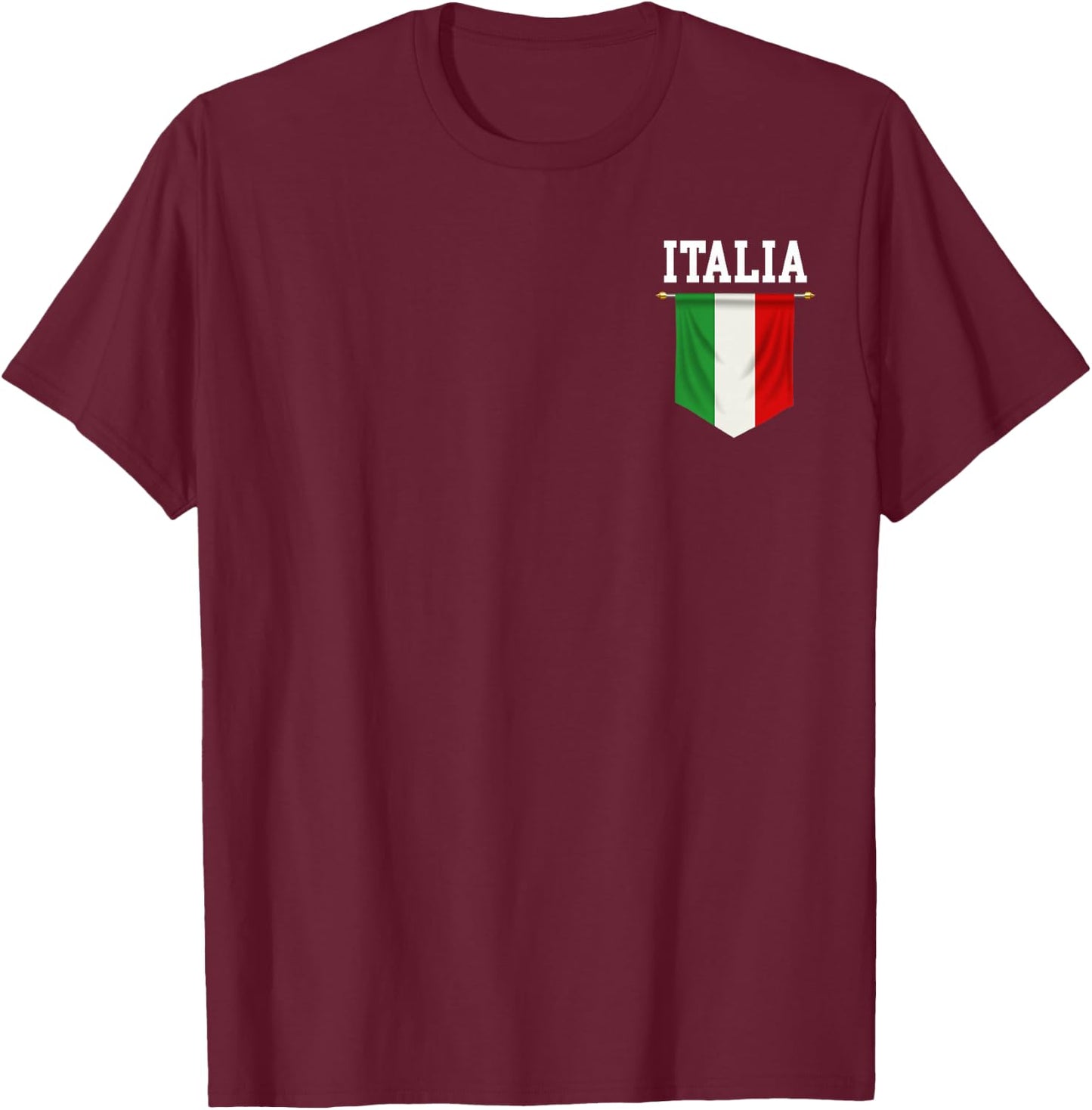 Italia Flag Italy Italian Italiano Family Men Women Kids T-Shirt - T-Shirt | Maroon