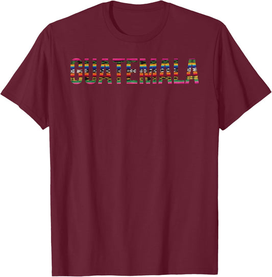 Guatemala Chapin Quetzal Antigua Tikal Tradicional Maya 502 T-Shirt - T-Shirt | Maroon