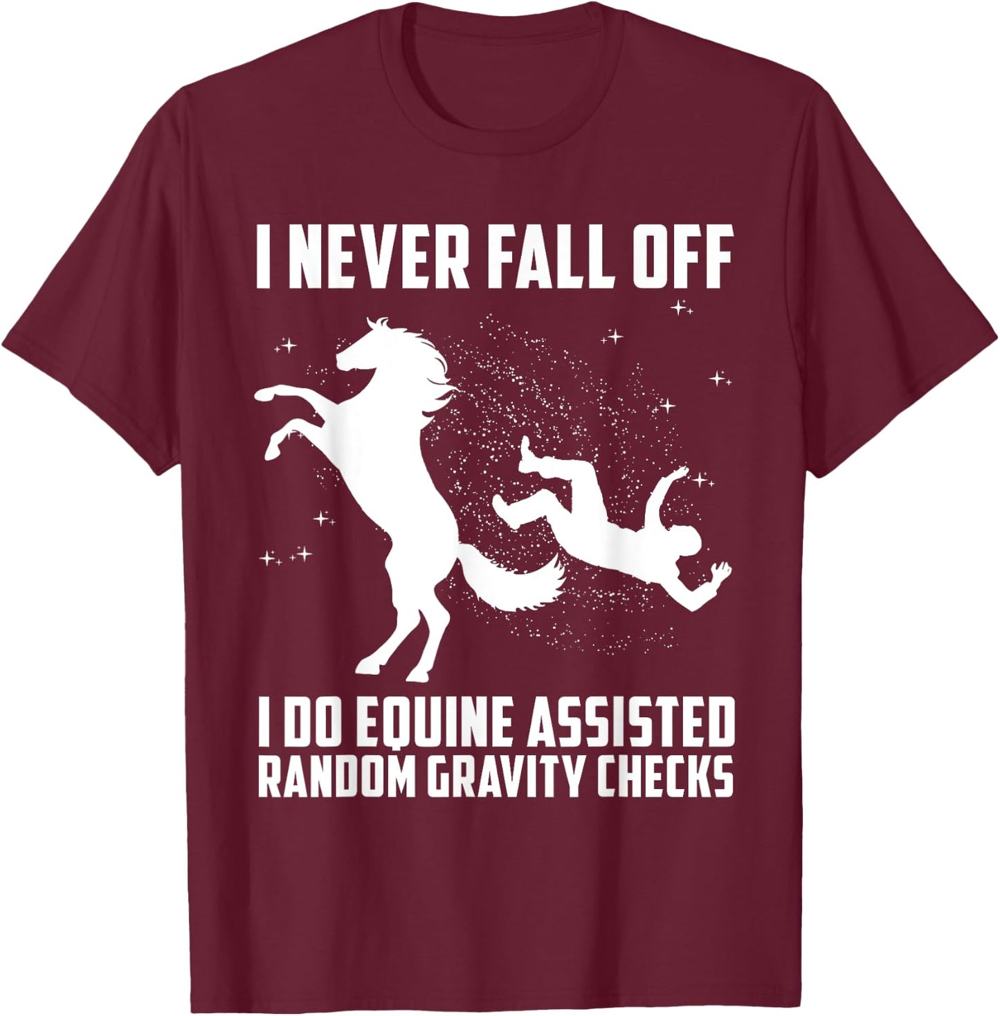 Funny Horse Art Horse Equestrian Racer Lover Men Women Kids T-Shirt - T-Shirt | Maroon