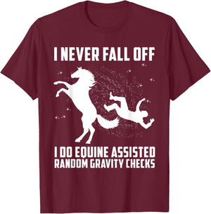 Funny Horse Art Horse Equestrian Racer Lover Men Women Kids T-Shirt - T-Shirt | Maroon