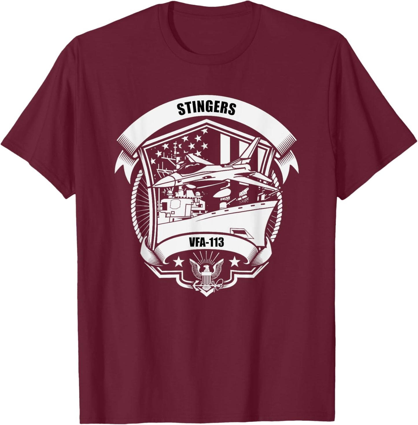 VFA-113 Stingers T-Shirt - T-Shirt | Maroon