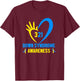 321 World Down Syndrome Awareness Day Shirt, Trisomy 21 Kids T-Shirt - T-Shirt | Maroon
