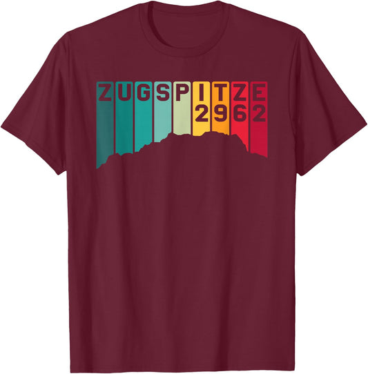 Zugspitze Garmisch Bayern Germany Mountain Hiking Souvenir T-Shirt - T-Shirt | Maroon