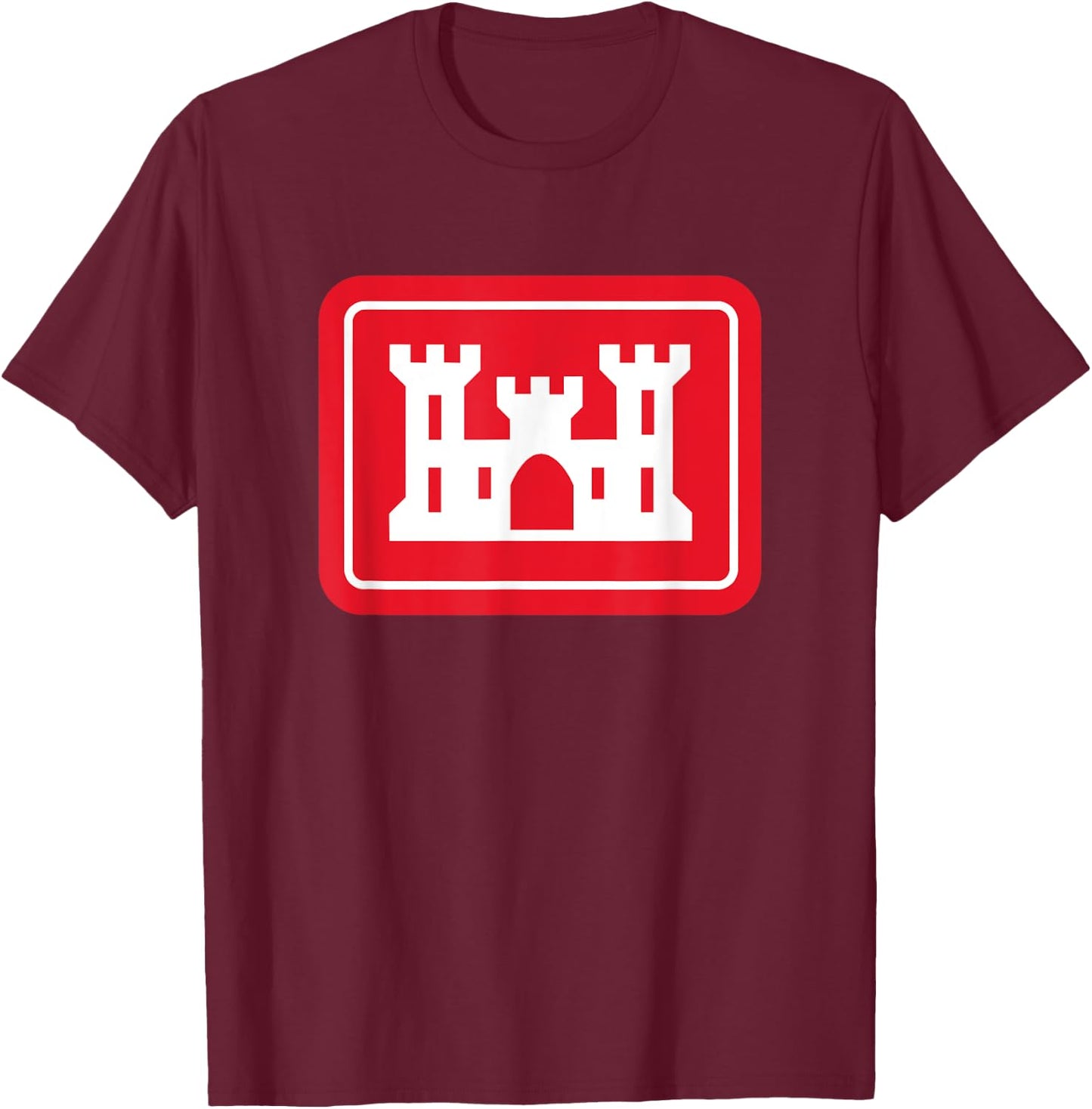 United States Army Corps of Engineers DOD Military Veteran T-Shirt - T-Shirt | Maroon