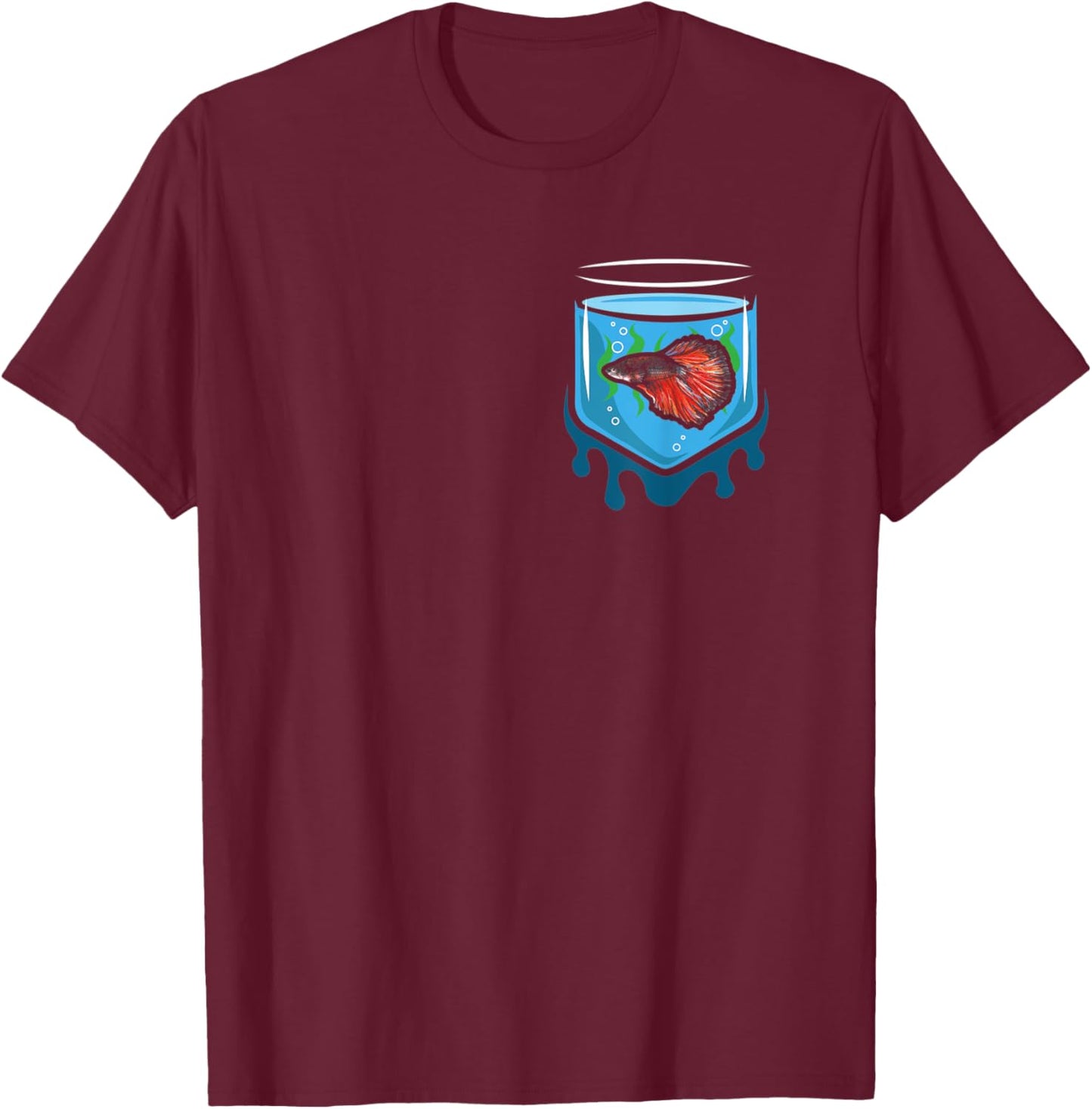Fish Tank Aquarium Lover Gift Aquarist Fish Keeping T-Shirt - T-Shirt | Maroon