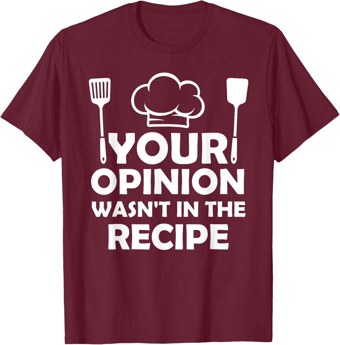 Funny Chef Art Men Women Cook Pastry Chef Cooking Food Life T-Shirt - T-Shirt | Maroon