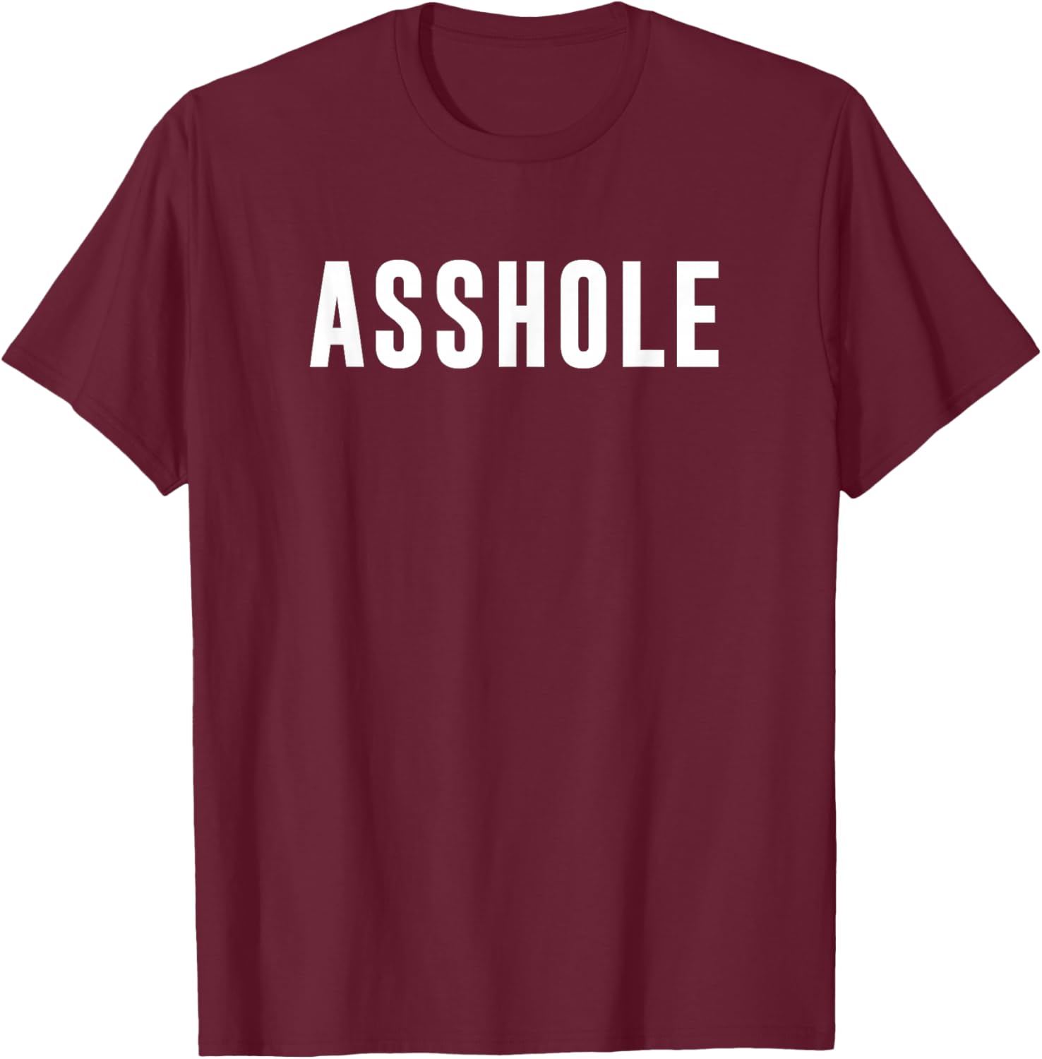 Asshole T-Shirt - T-Shirt | Maroon