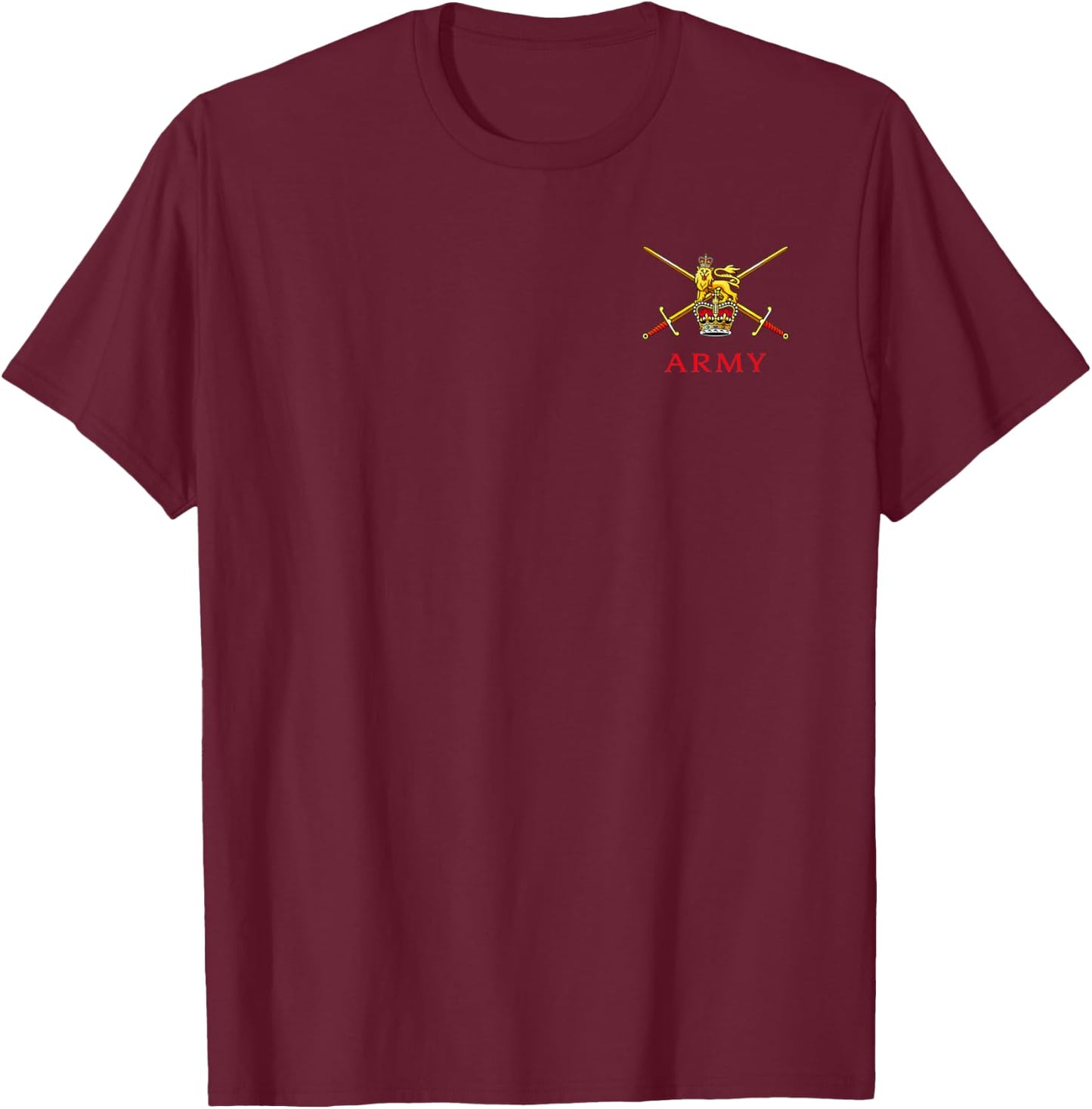 British Army UK Warfare Military Veteran Training T-Shirt - T-Shirt | Maroon