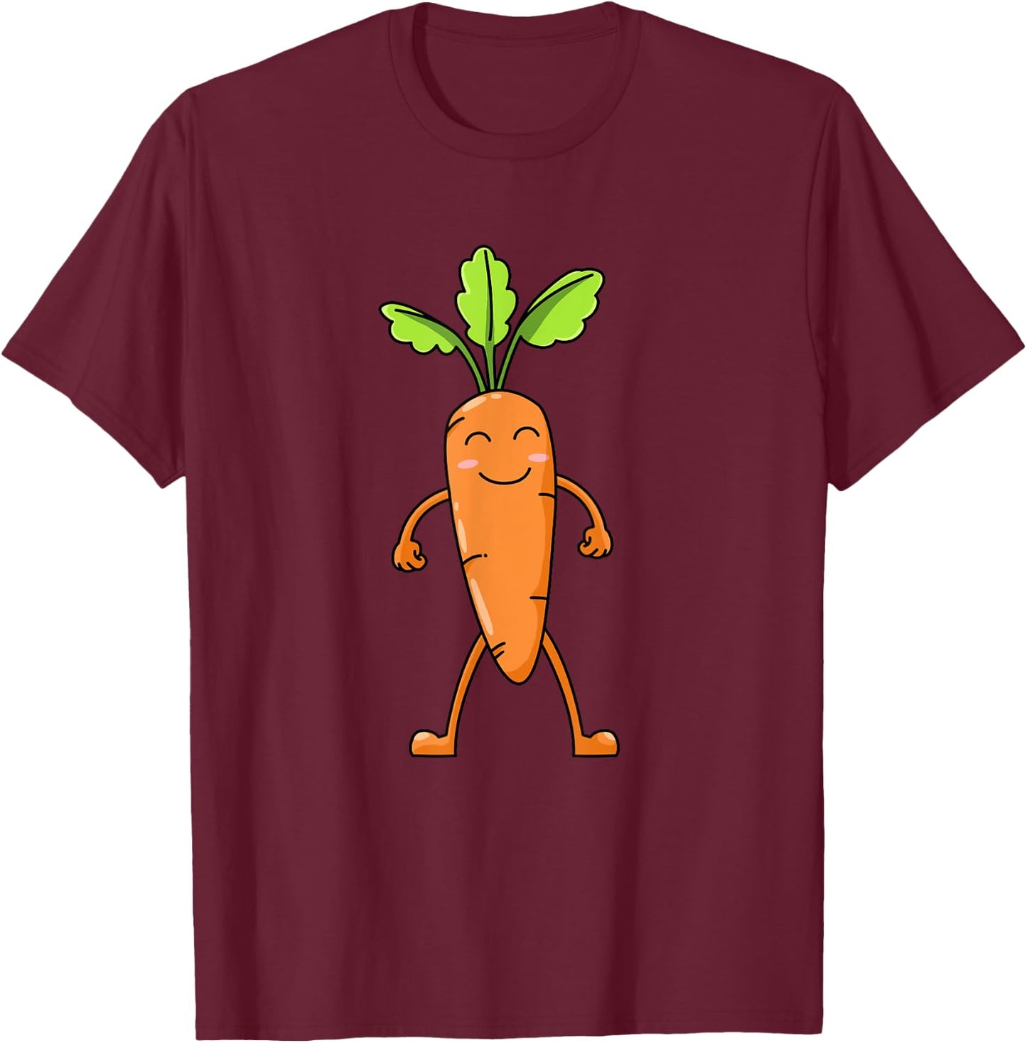 Carrot Vegetable Botanists Vegans Botanists T-Shirt - T-Shirt | Maroon