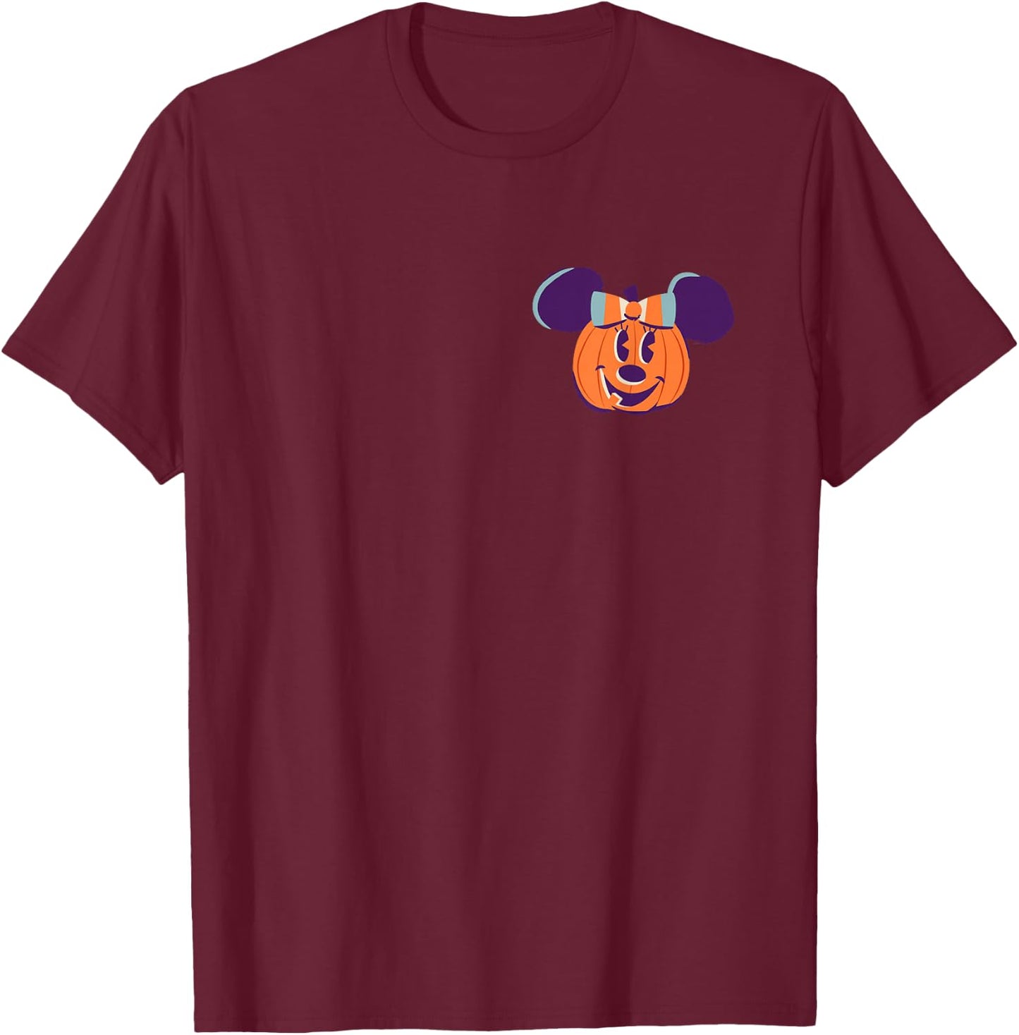 Disney Minnie Mouse Pumpkin Jack-O’-Lantern Halloween T-Shirt - T-Shirt | Maroon