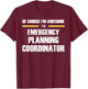 Awesome Emergency Planning Coordinator T-Shirt - T-Shirt | Maroon