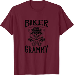 Biker Grandma - Motorbike Grammy Biker Grammy T-Shirt - T-Shirt | Maroon