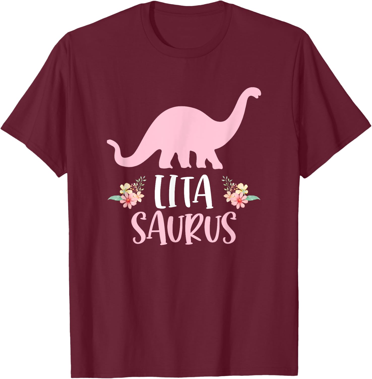 Lita Saurus Spanish Grandma Mother's Day Christmas T-Shirt - T-Shirt | Maroon