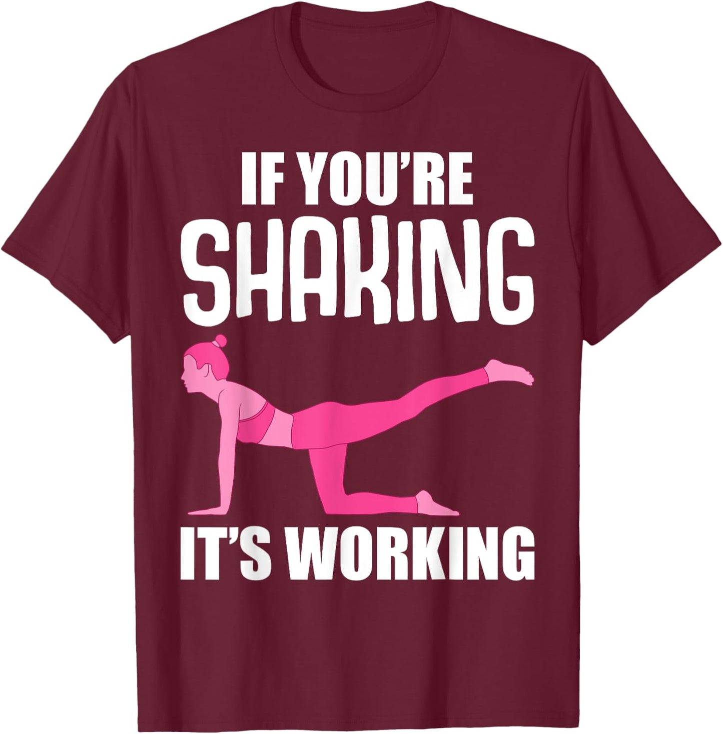 Funny Pilates Men Gym Fitness Instructor Workout T-Shirt - T-Shirt | Maroon