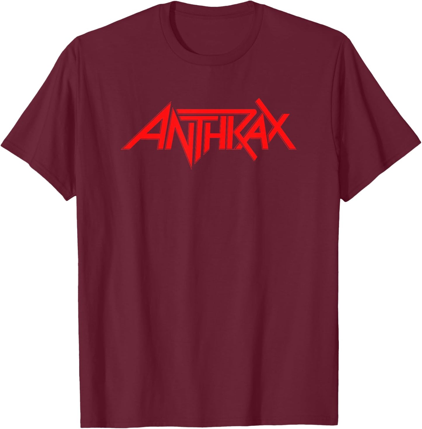 Anthrax – Anthrax Red Logo T-Shirt - T-Shirt | Maroon