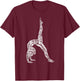 Cheerleading Tumbling Flip Acrobatic Girls Design Gymnastics Typography Funny Gymnast Handstand Women's Black Short Sleeve Classic Fit T-Shirt - T-Shirt | Maroon