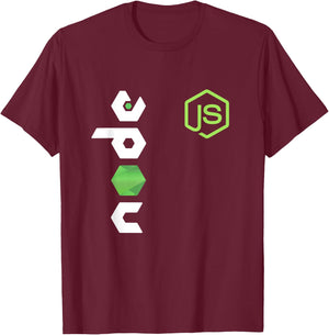JavaScript Programmer JS Node PC Developers T-Shirt - T-Shirt | Maroon