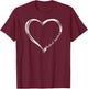 Certified Medical Assistant Heart CMA T-Shirt - T-Shirt | Maroon