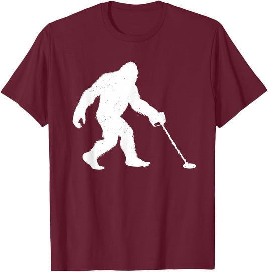 Funny Metal Detecting Art Women Metal Detectorist T-Shirt - T-Shirt | Maroon
