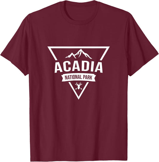 Acadia National Park T-Shirt - T-Shirt | Maroon