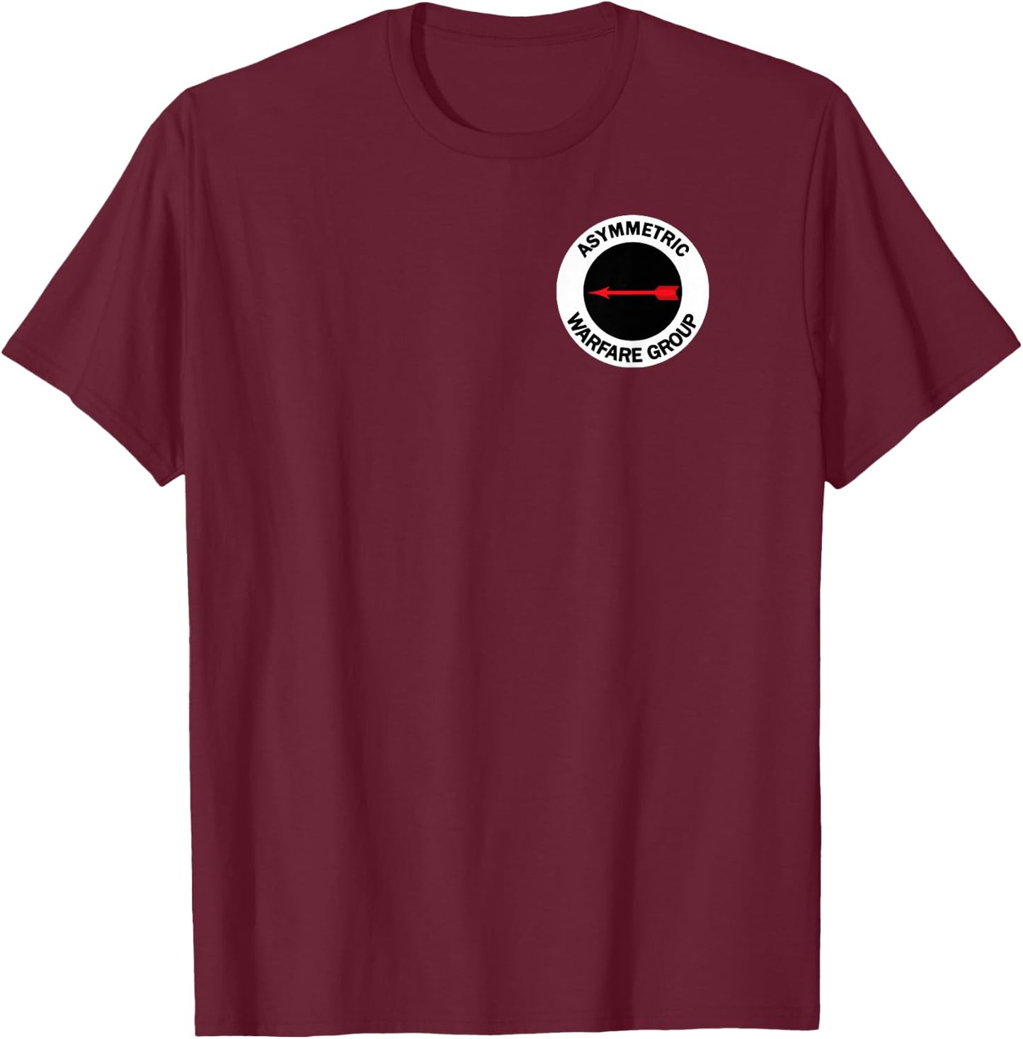 US Army Asymmetrical Warfare Group (AWG) with Text T-Shirt - T-Shirt | Maroon