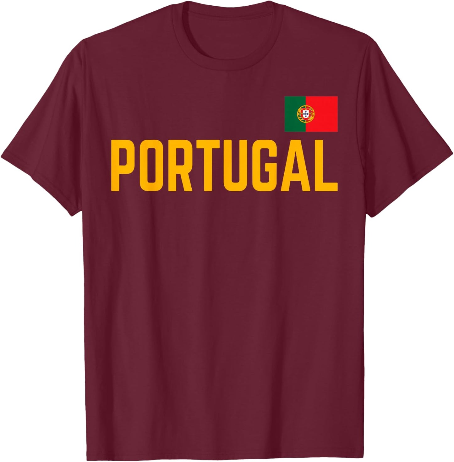 Portugal Flag Portuguese Pride Portuguese Roots Portugal T-Shirt - T-Shirt | Maroon