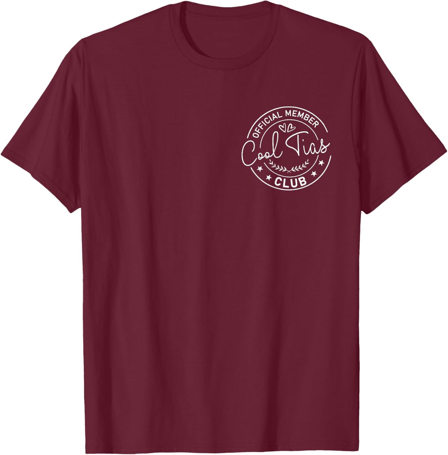 Cool Tia Club Latin Mexicana Aunt Mexican Auntie Apparel Tia T-Shirt - T-Shirt | Maroon