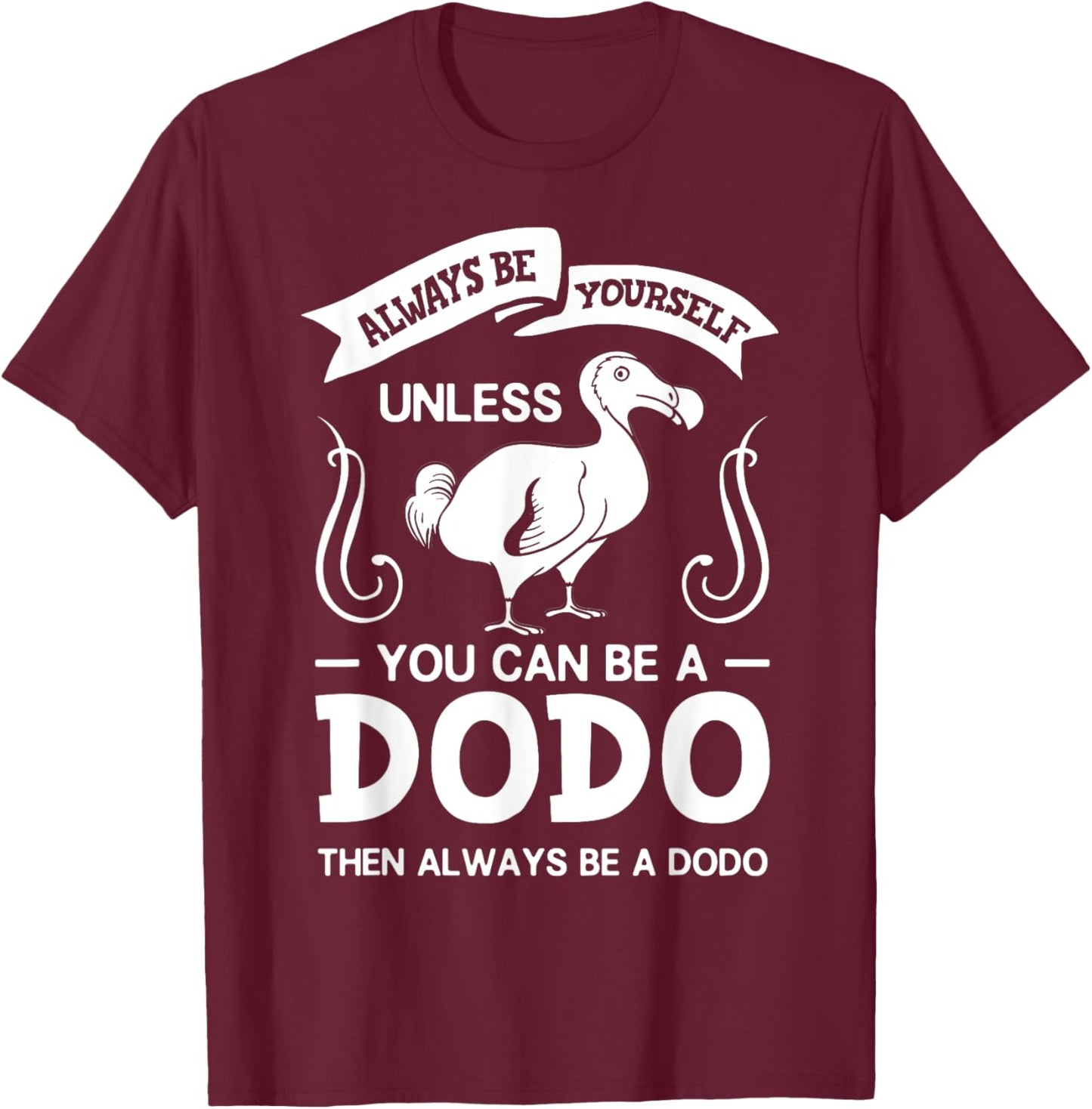 Dodo Bird Gift Skeleton Madagascar T-Shirt - T-Shirt | Maroon