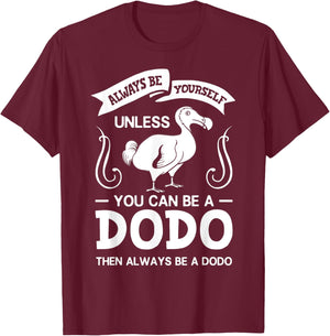 Dodo Bird Gift Skeleton Madagascar T-Shirt - T-Shirt | Maroon