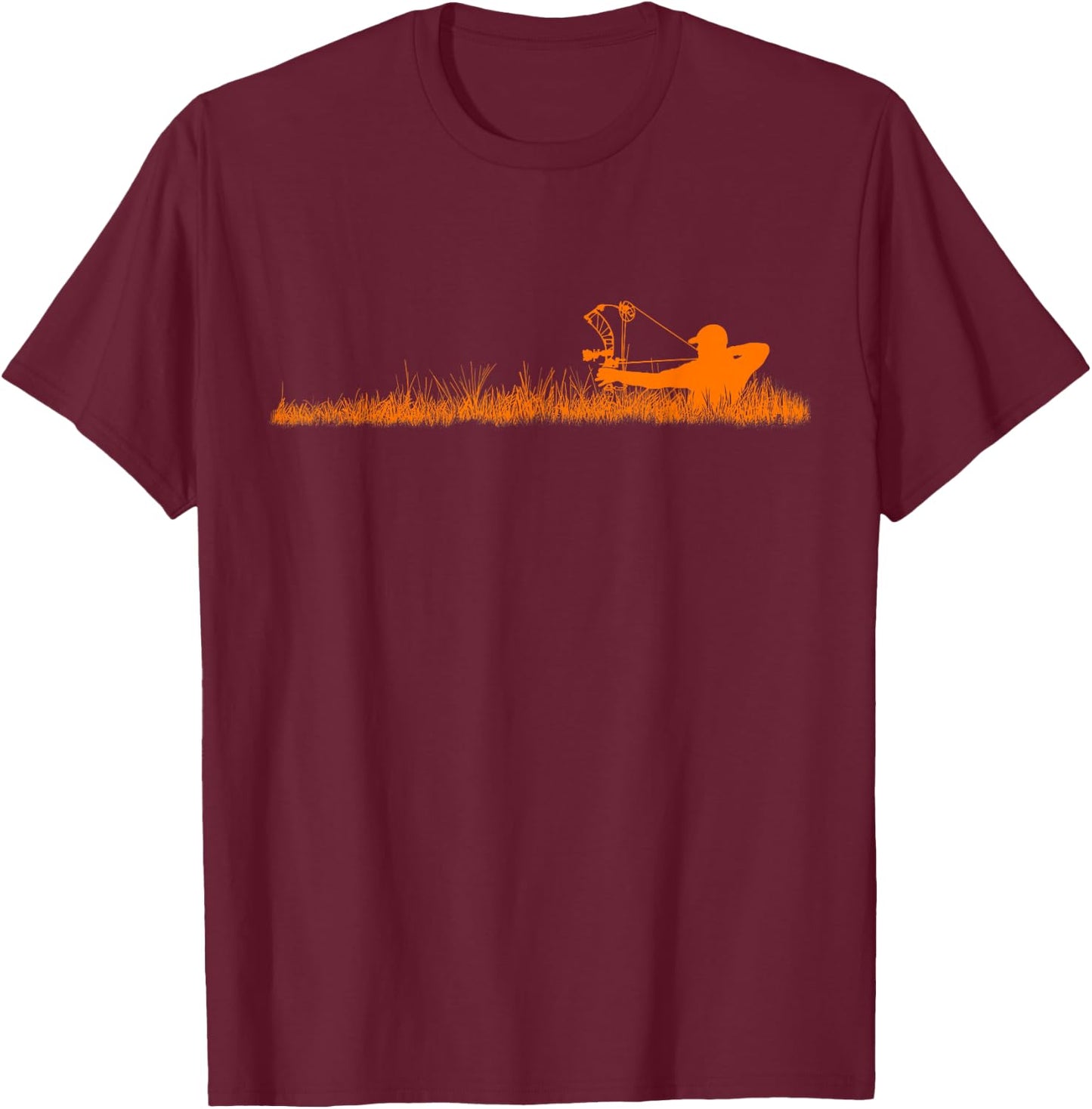 Archery Bow Hunter Deer Mule Elk Bow Hunting Accessories T-Shirt - T-Shirt | Maroon