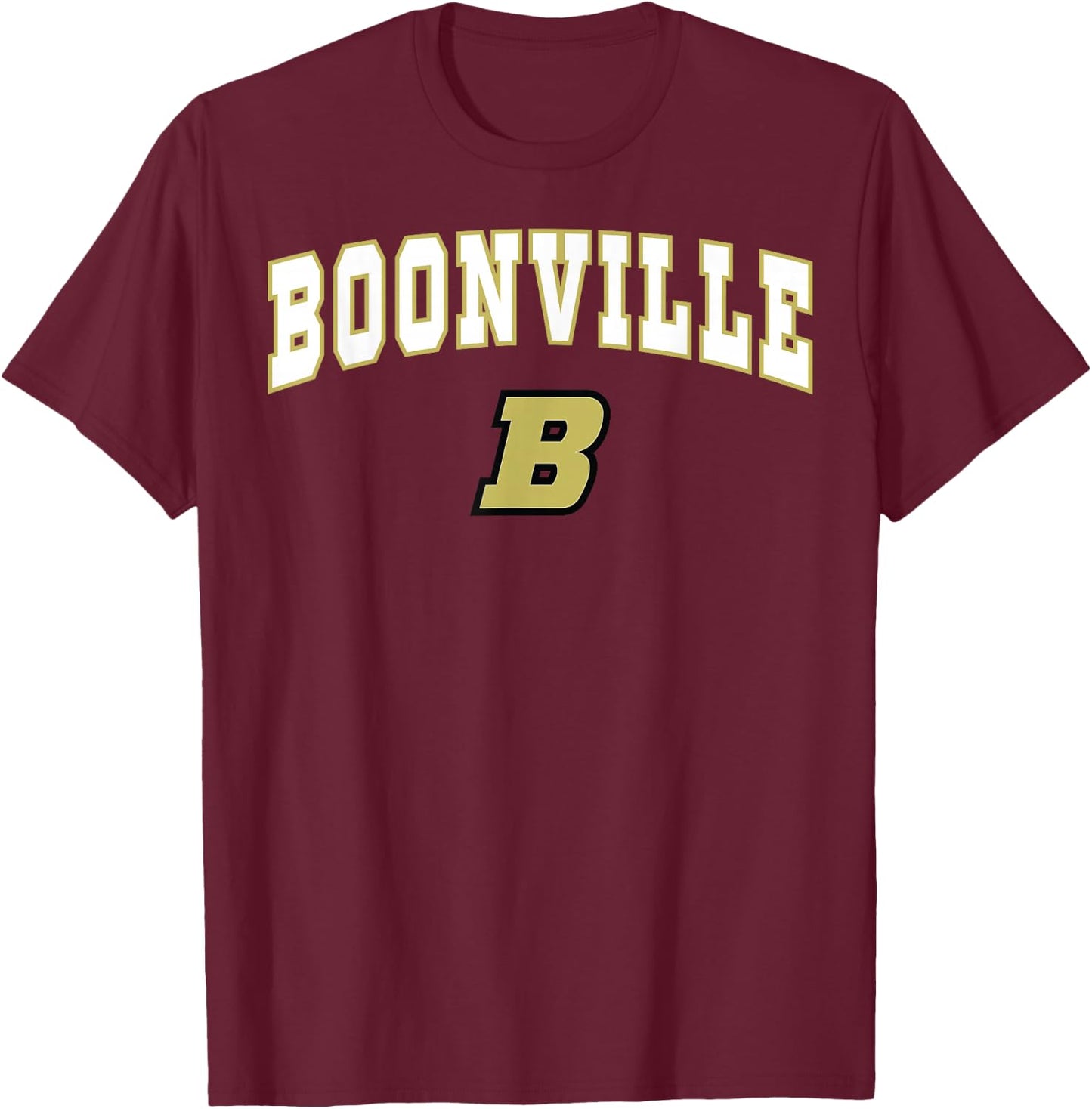Boonville High School Pioneers C2 T-Shirt - T-Shirt | Maroon