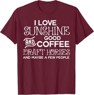 Draft Horse Funny Draft Horse Gift T-Shirt - T-Shirt | Maroon