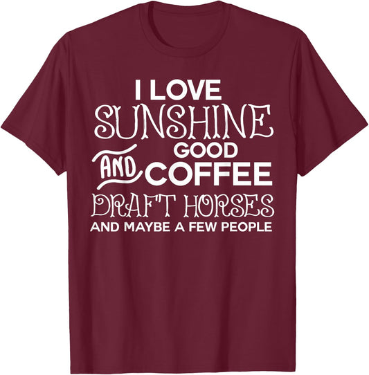 Draft Horse Funny Draft Horse Gift T-Shirt - T-Shirt | Maroon