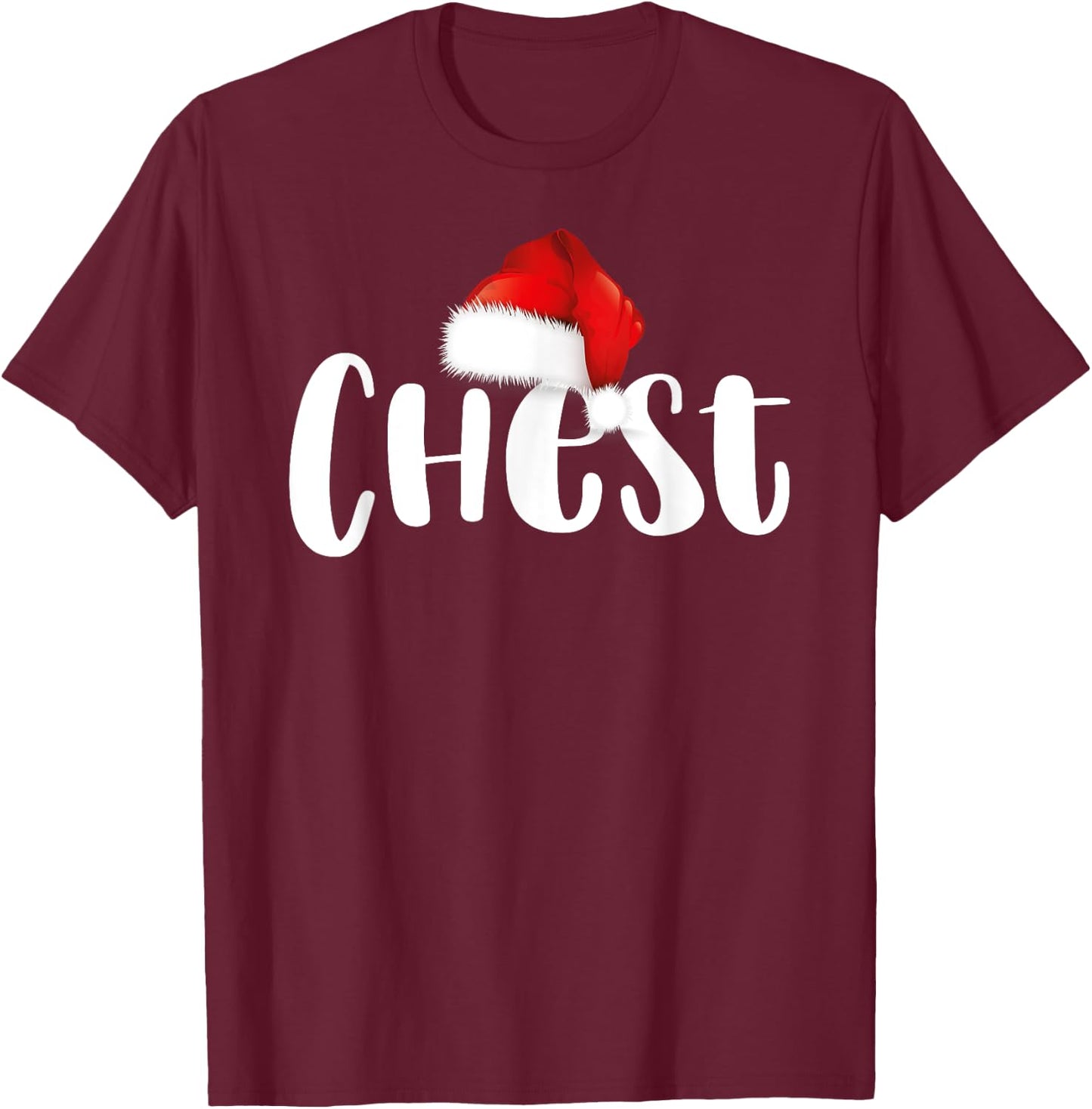 Matching Christmas Chest Nuts Chestnuts Costume Couples 2023 T-Shirt - T-Shirt | Maroon