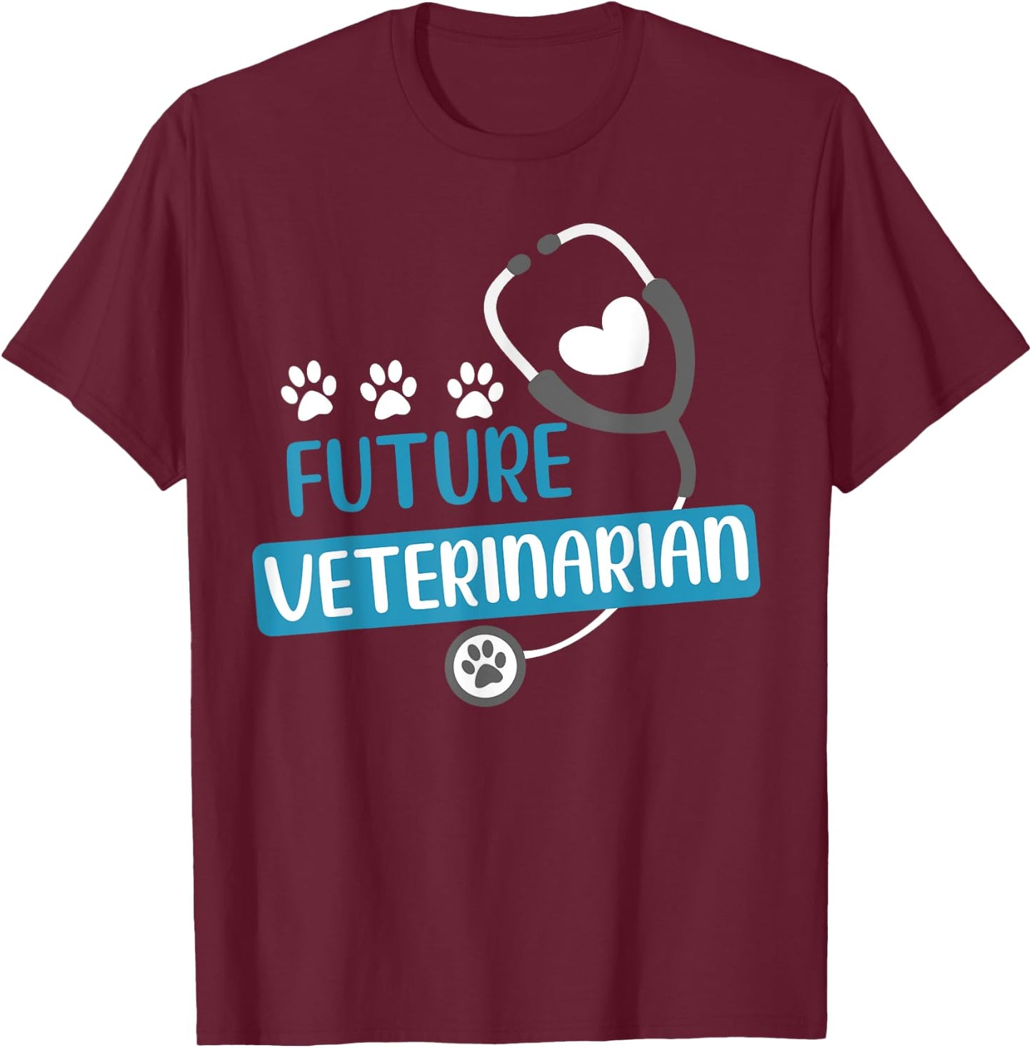 Future Veterinarian Gift Vet Costume Kit Men Women Kids Vet T-Shirt - T-Shirt | Maroon