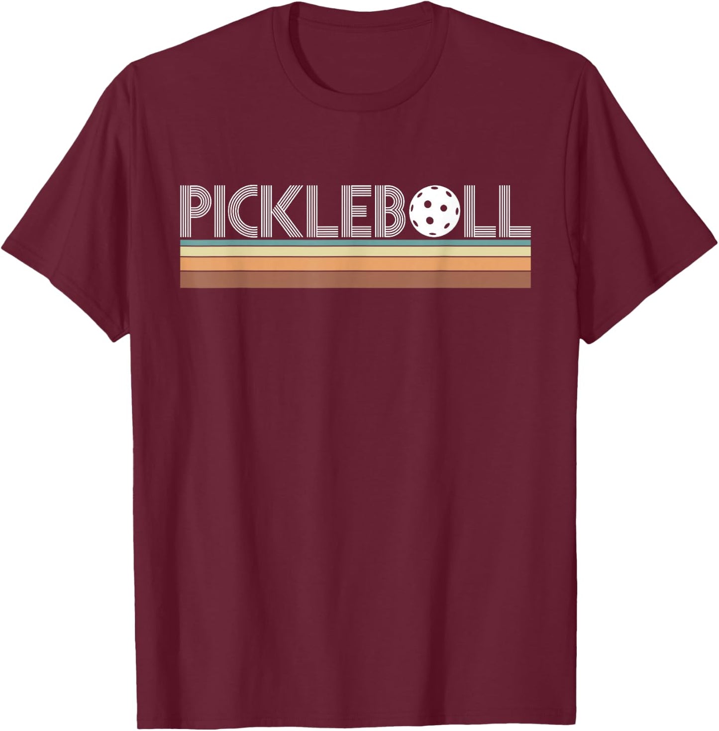 Vintage retro pickleball T-Shirt - T-Shirt | Maroon