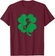 Unicorn Shamrock Four Leaf Clover St Patricks Day T-Shirt - T-Shirt | Maroon