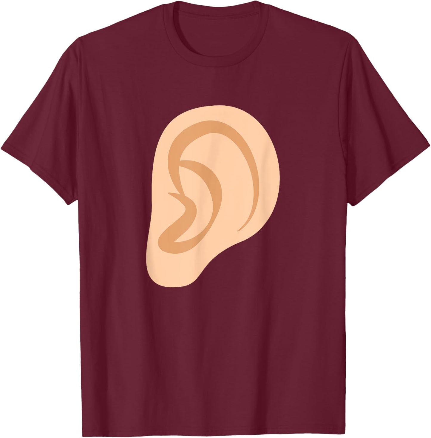 Ear Listening Ears Costume T-Shirt - T-Shirt | Maroon