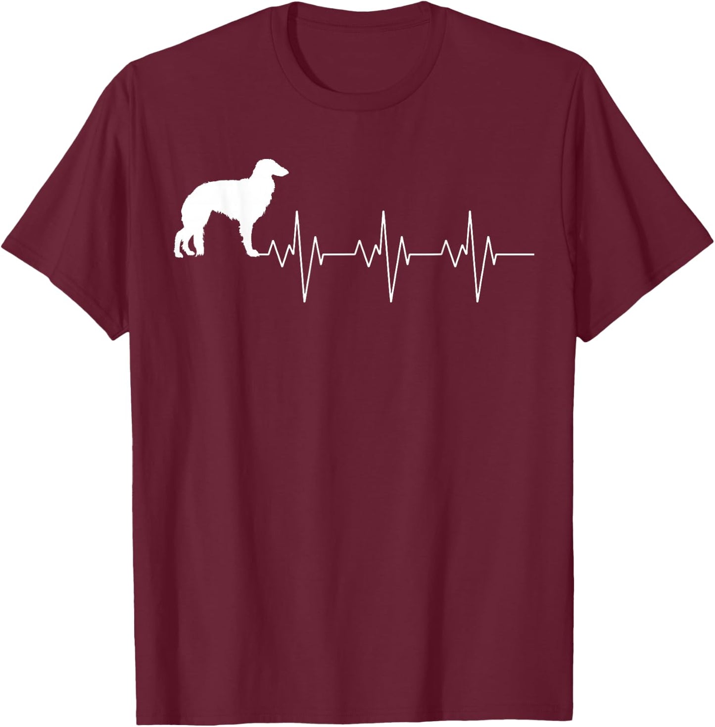 Silken Windhound Dog Breed T-Shirt - T-Shirt | Maroon