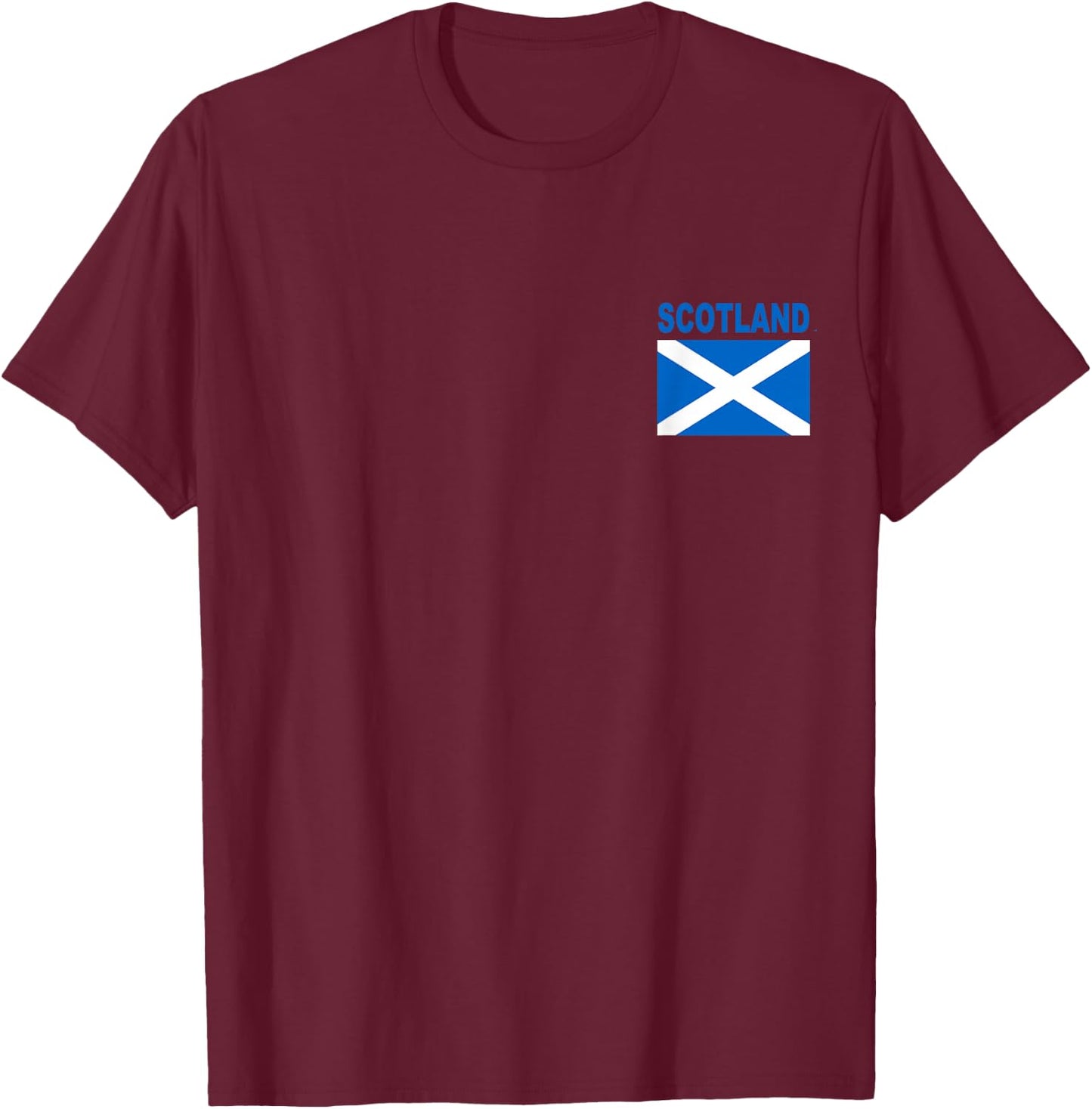 Scotland Flag Cool Pocket Scottish Alba Flags T-Shirt - T-Shirt | Maroon