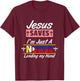 Philippines Filipino Filipina Jesus Save Just A Nurse Flag T-Shirt - T-Shirt | Maroon
