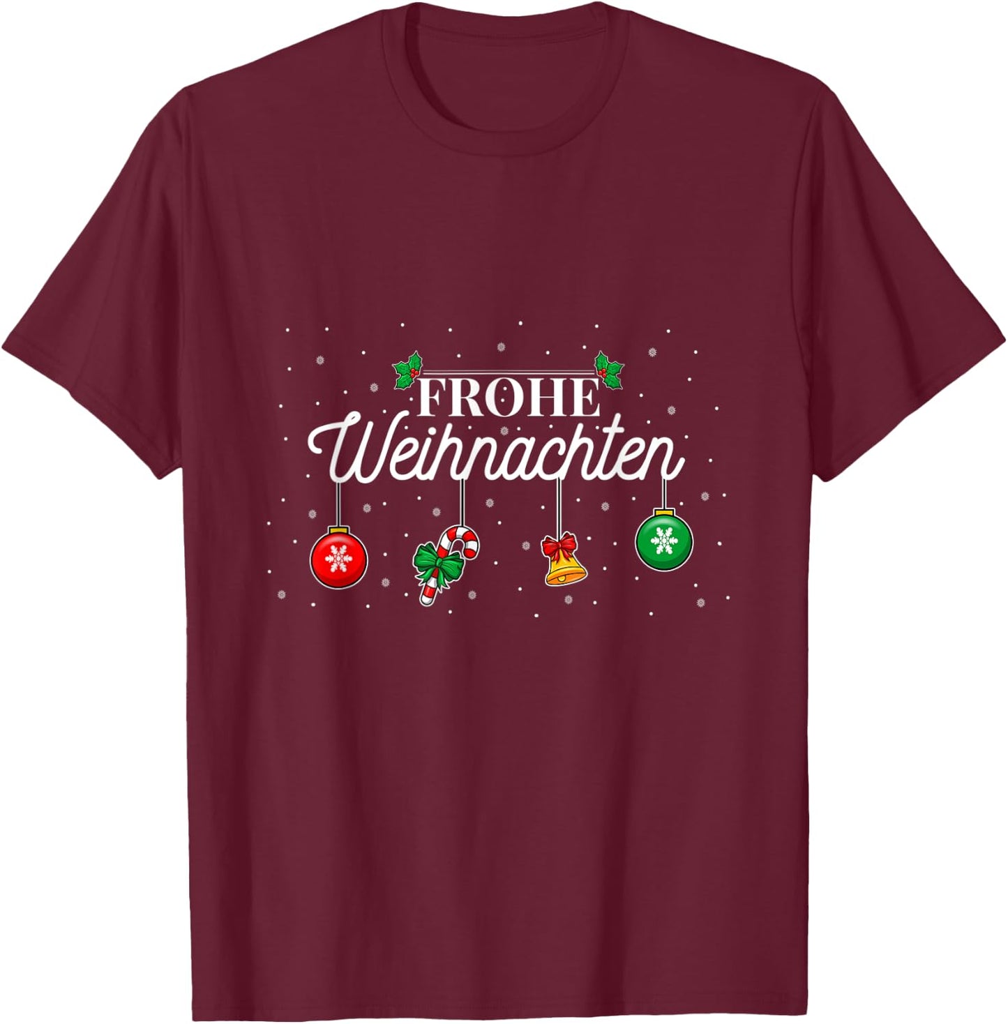 Merry Christmas Xmas Merry Christmas T-Shirt - T-Shirt | Maroon