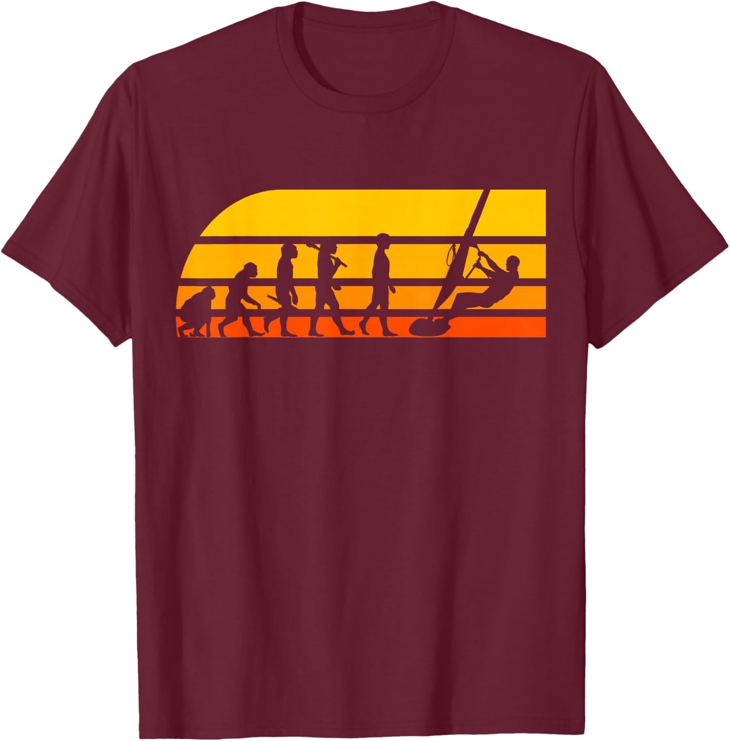 Windsurfing Windsurfer Windsurf Gift T-Shirt - T-Shirt | Maroon