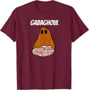 New Jersey Slang Halloween Dry Cured Meat Gabaghoul Gabagool T-Shirt - T-Shirt | Maroon