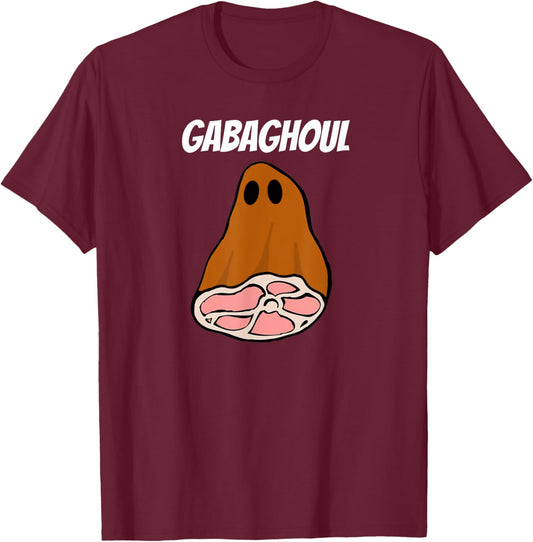 New Jersey Slang Halloween Dry Cured Meat Gabaghoul Gabagool T-Shirt - T-Shirt | Maroon