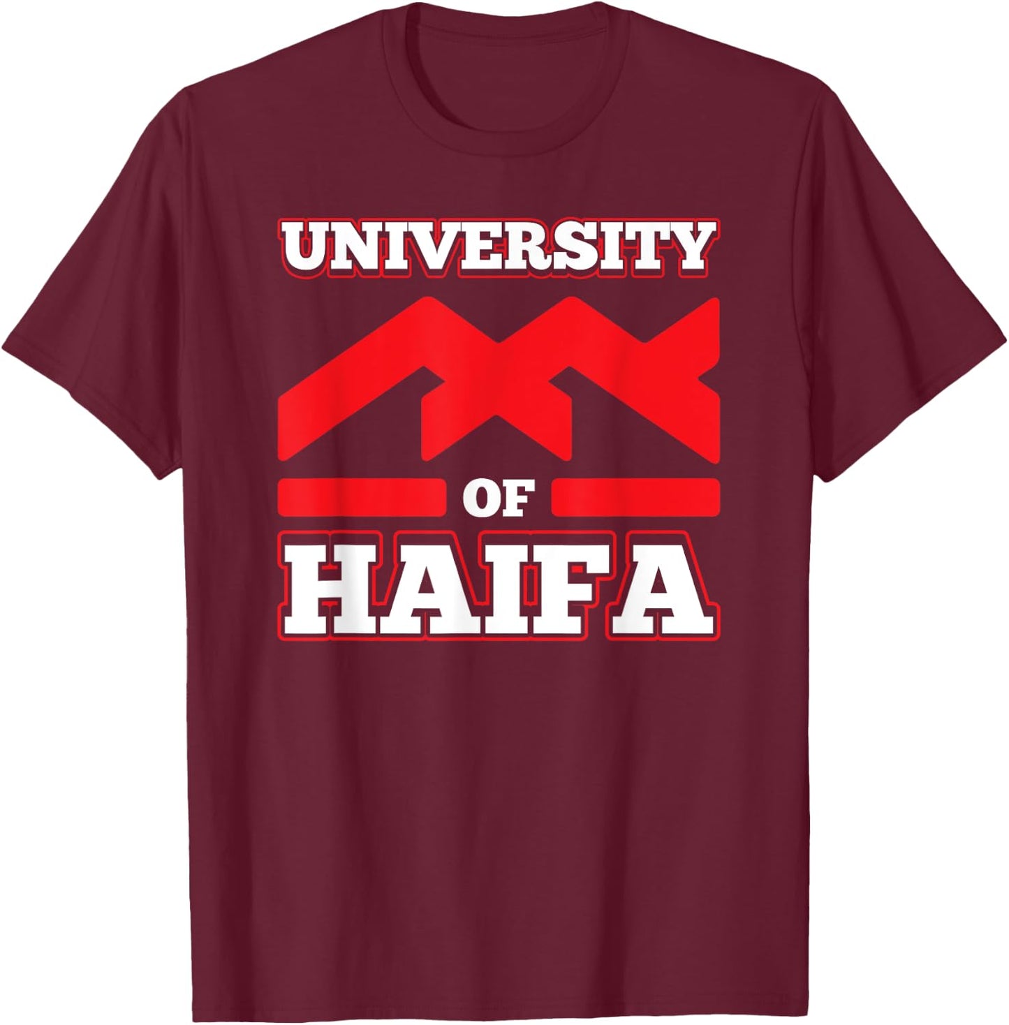 University Of Haifa Israeli University Gift T-Shirt - T-Shirt | Maroon
