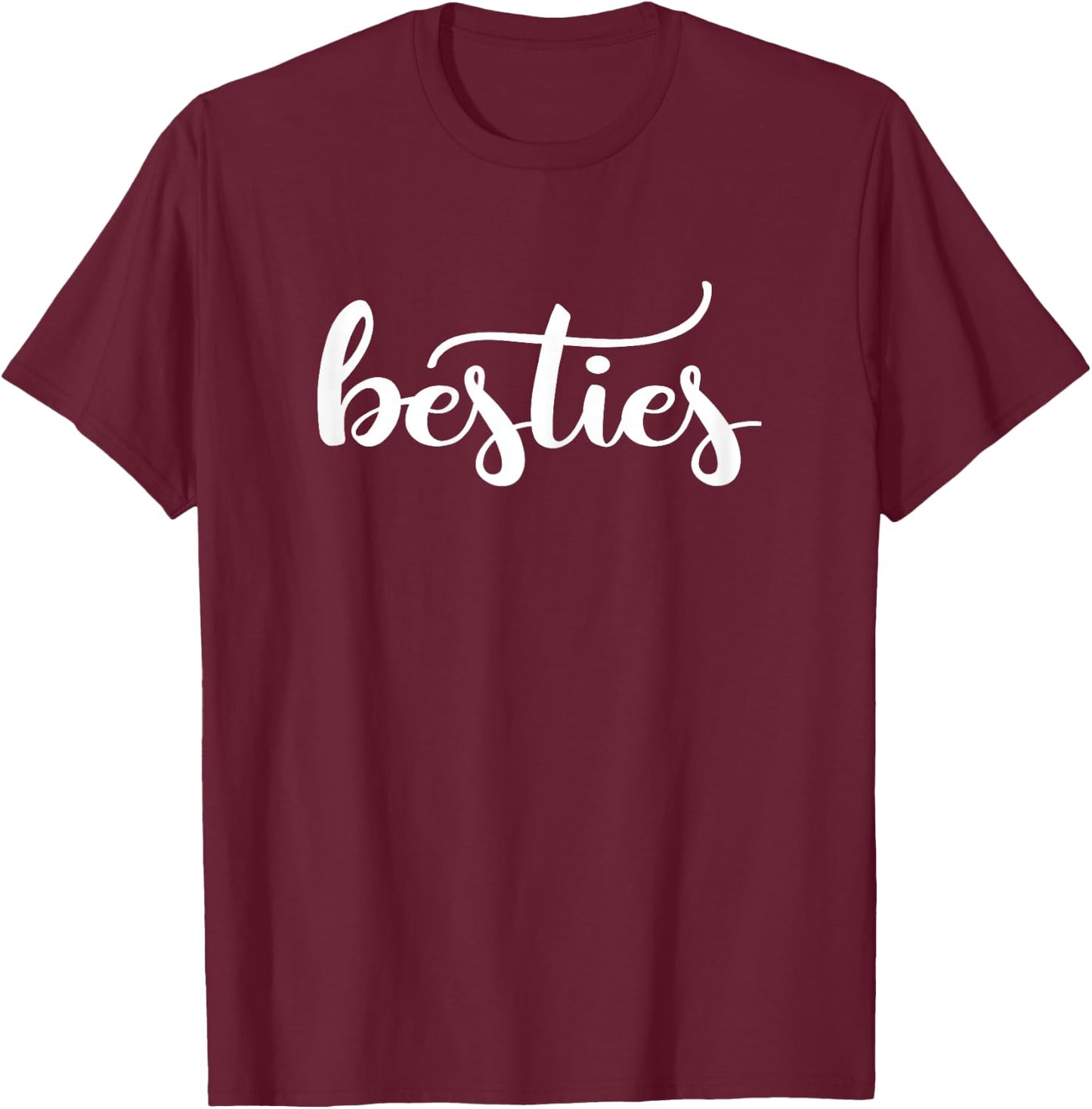 Besties Best Friends Matching BFF Sister Mother Daughter Mom T-Shirt - T-Shirt | Maroon