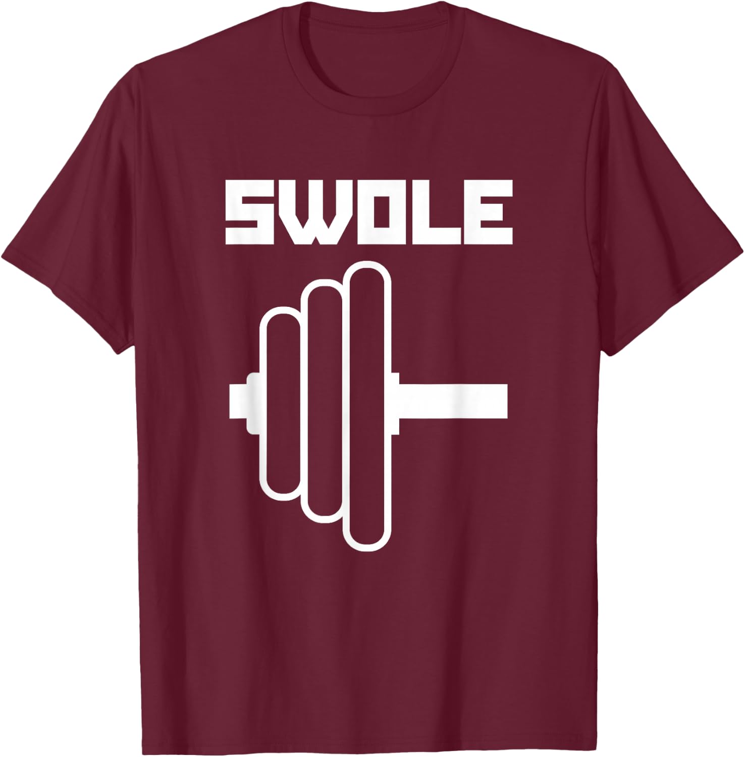 Swole Mates Cute Workout Couples Valentines Day Gym Fitness T-Shirt - T-Shirt | Maroon