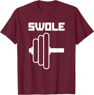 Swole Mates Cute Workout Couples Valentines Day Gym Fitness T-Shirt - T-Shirt | Maroon